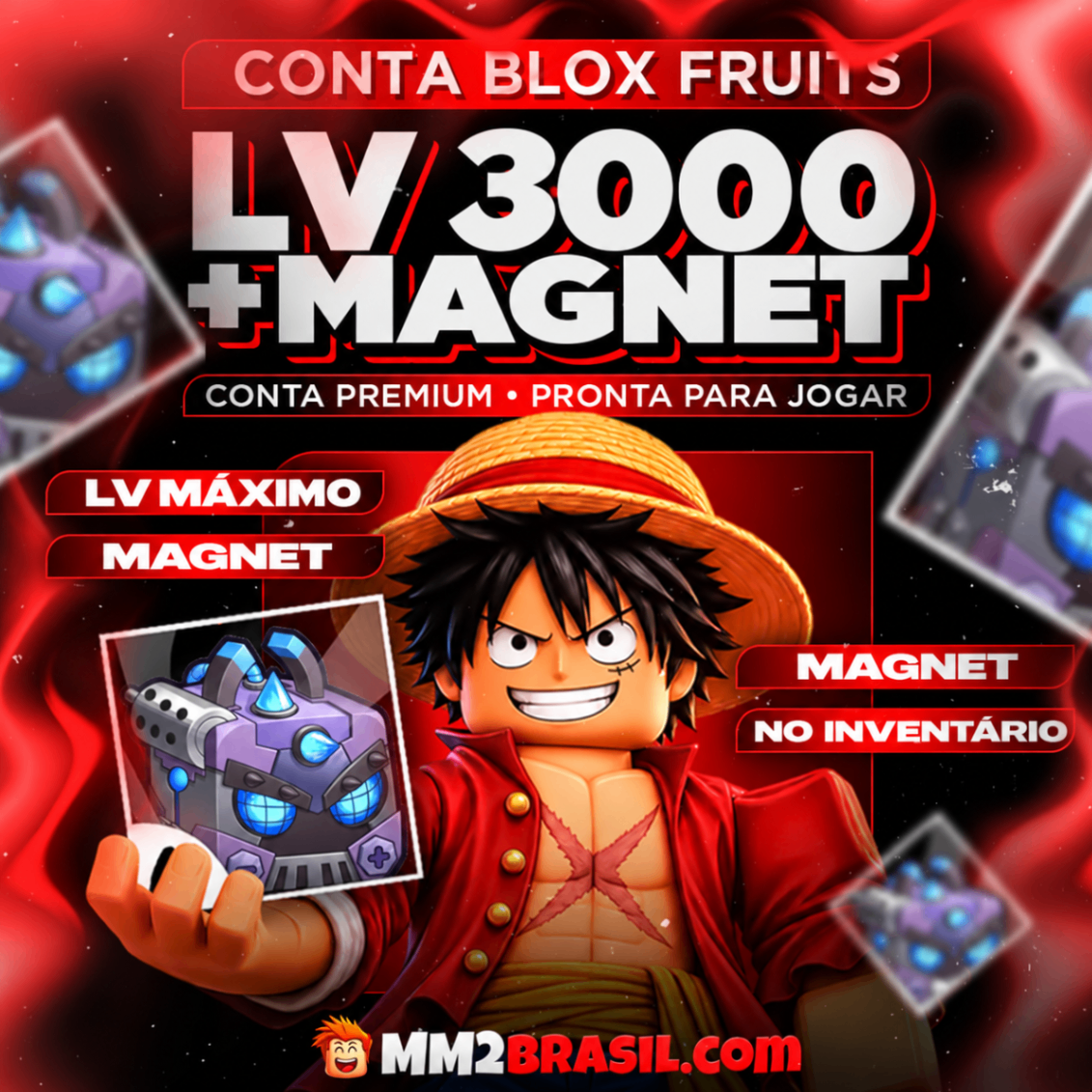 [🧲] – MAGNET FRUIT + LEVEL MÁXIMO