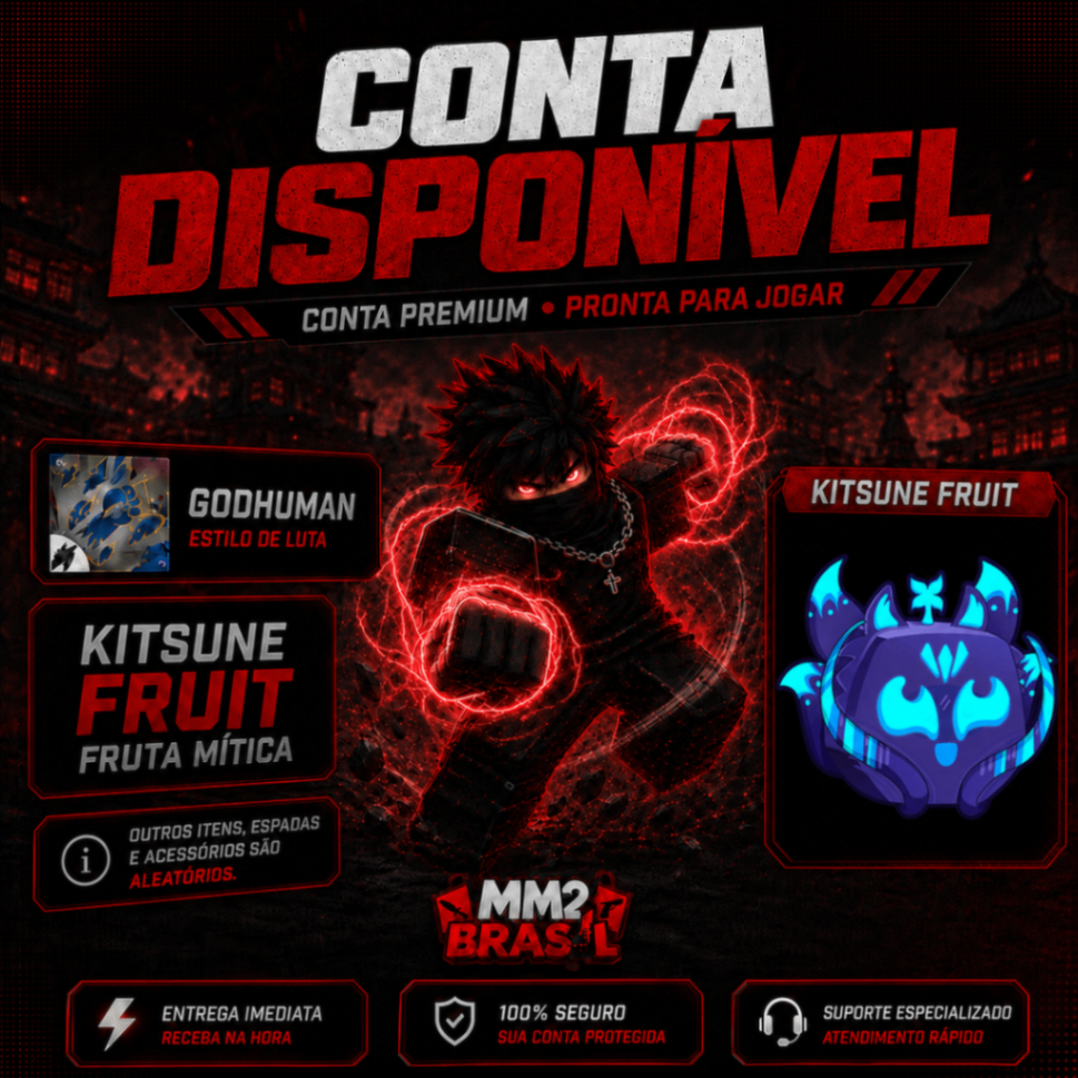 [🦊] - FRUTA KITSUNE + GH + 90% LV MAX