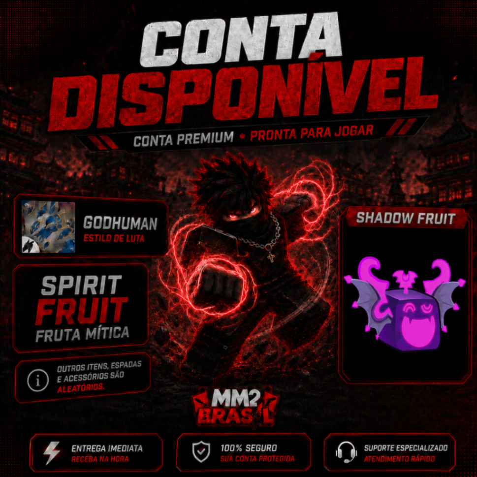 [🌑] - FRUTA SHADOW + GH + 90% LV MAX