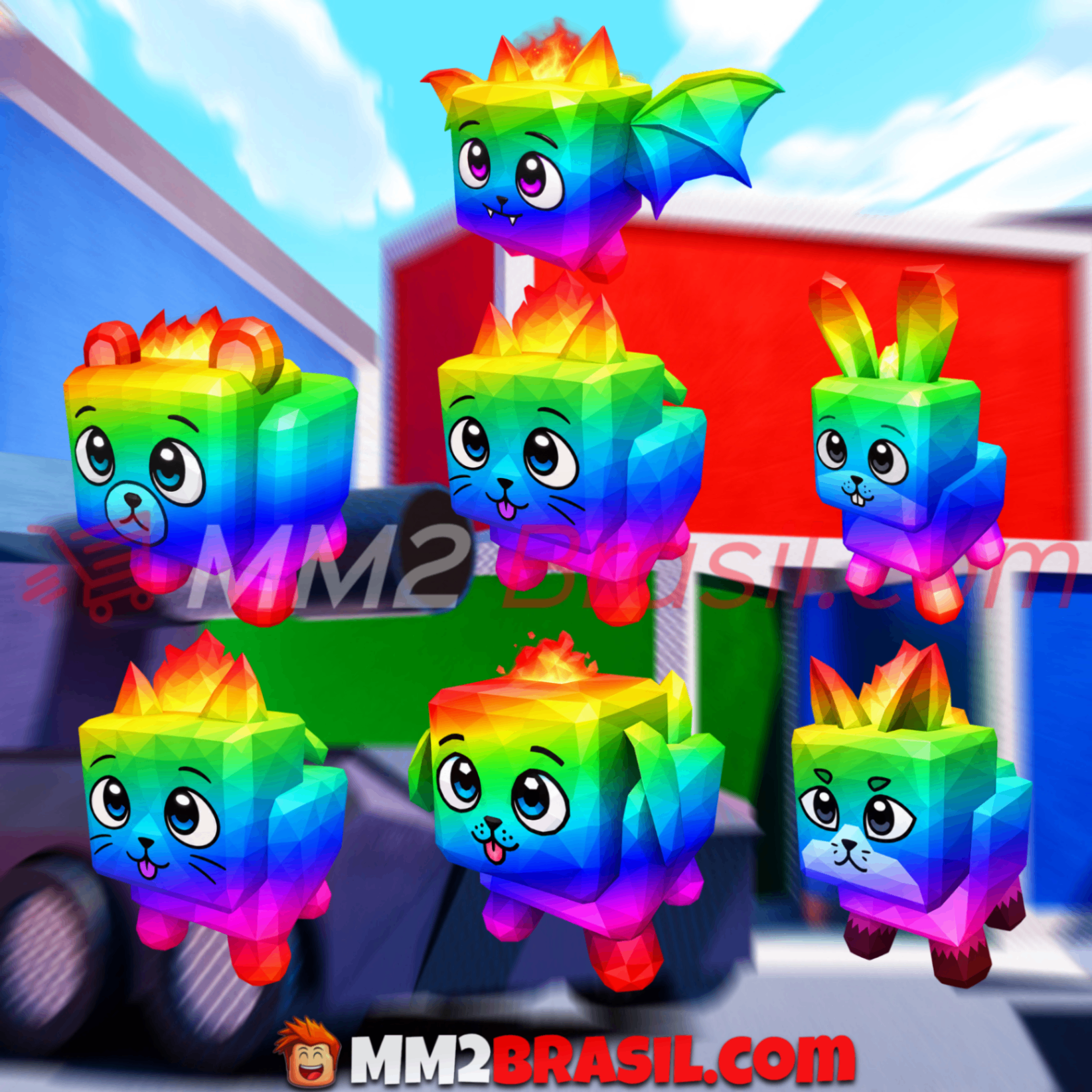 [🌈] - Chroma Pet Set Full (7 Pets)