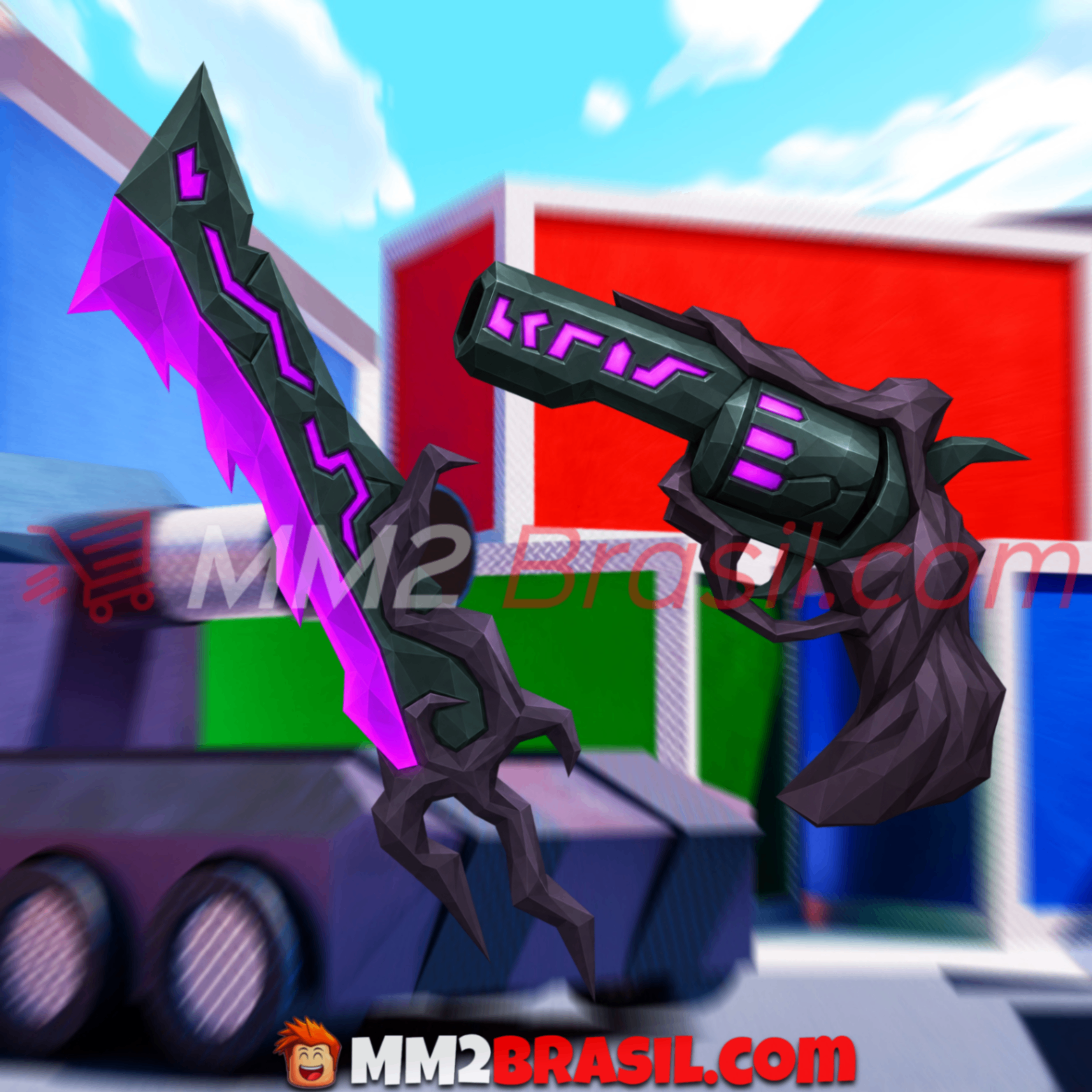 [👾] - Set Elderwood Blade (Elderwood Blade + Elderwood Gun)