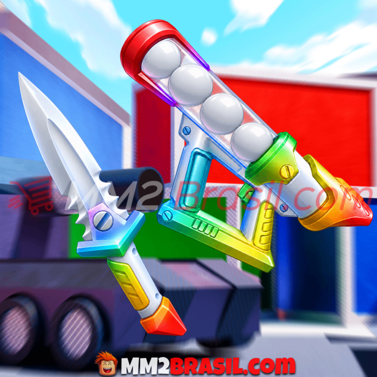 [🌈] - Set Chroma Snow (C Snow Dagger + C Snowcannon)